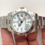 JF Factory ETA2836 V3 Replica Rolex Explorer II 42mm Watches - 216570 White Face